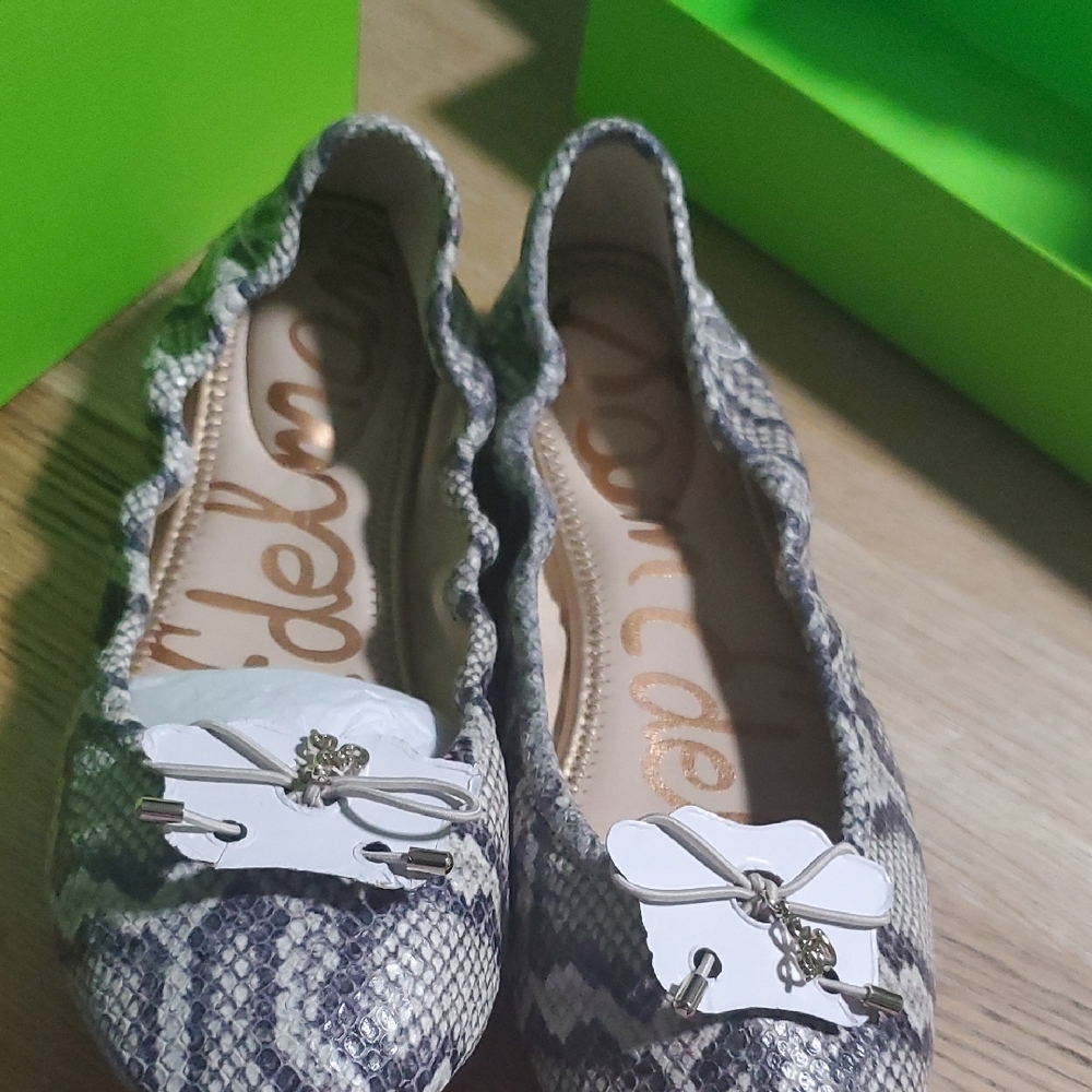 Sam Edelman Snakeskin Pattern Flats - Picture 2 of 5